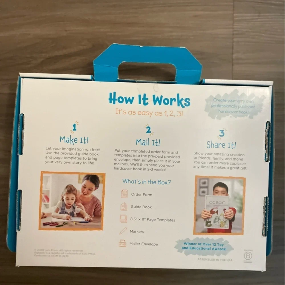 Illustory Create Your Own Book Kit - Blue